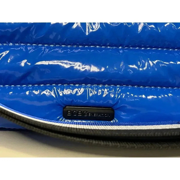 NWT BCBGENERATION Blue Puffer Crossbody Bag - Picture 4 of 11